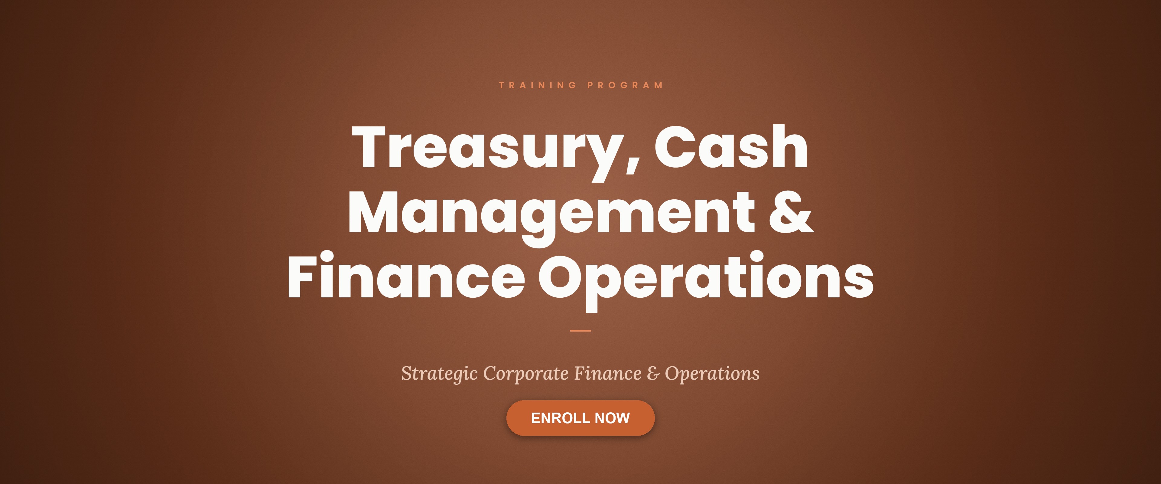 Treasury, Cash Management & Finance Ops